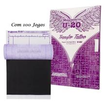 100 Folhas Papel Hectografico U-20 Tatuagem Carbono Tattoo - Hardcopy 100 Folhas Papel Hectografico U-20 Tatuagem Carbono Tattoo - Hardcopy