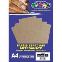 100 Folhas Papel Kraft Natural 180G A4 Off Paper 210Mmx297Mm