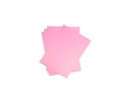 100 Folhas Papel Tipo Color Plus Colorido Na Massa 180g A4 Cor Rosa claro