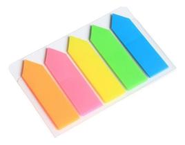100 Folhas Post It Transparente Colorido Marcador De Pagina