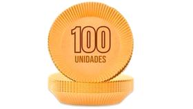 100 Formas de Papel Reciclável Redonda para Airfryer 24x20x4,5 Cm.
