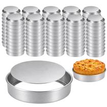 100 Formas Forminhas Para Assar Tortas Empadas Quiches Profissional 9,5x2,5cm Base Removível 100 Formas Forminhas Para Assar Tortas Empadas Quiches Profissional 9,5x2,5cm Base Removível