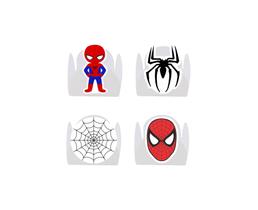 100 Forminha para Doce modelo petala personalizada com Aplique - Homem aranha 100 Forminha para Doce modelo petala personalizada com Aplique - Homem aranha
