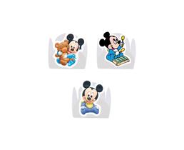 100 Forminha para Doce modelo petala personalizada com Aplique - Mickey Baby 100 Forminha para Doce modelo petala personalizada com Aplique - Mickey Baby