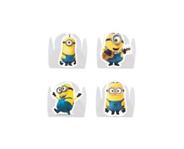 100 Forminha para Doce modelo petala personalizada com Aplique - Minions