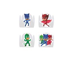 100 Forminha para Doce modelo petala personalizada com Aplique - PJ Masks