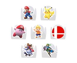 100 Forminha para Doce modelo petala personalizada com Aplique - Smash Bros