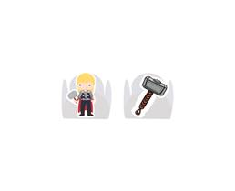 100 Forminha para Doce modelo petala personalizada com Aplique - Thor