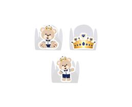 100 Forminha para Doce modelo petala personalizada com Aplique - Ursinho Principe