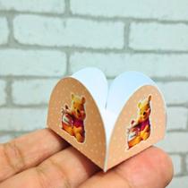 100 Forminhas de doce Ursinha - 4 pétalas - Festa de aniversário - Lembrancinha