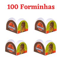 100 Forminhas Dinossauro 4 Petalas Festa Para Doces