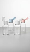 100 Frascos Mini 30ml Plástico PET Flip Top 100 Frascos Mini 30ml Plástico PET Flip Top