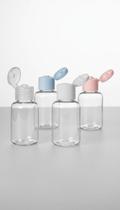 100 Frascos Plástico Mini 30ml Flip Top 100 Unidades