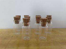 100 frascos Vidro Penicilina com rolha 1 ml - Pingente/ Colar 100 frascos Vidro Penicilina com rolha 1 ml - Pingente/ Colar