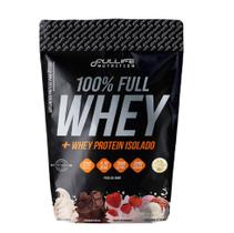 100% full whey protein + isolado (900g) fullife - baunilha