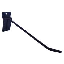 100 Gancho Expositor Para Painel Canaletado 15cm Preto