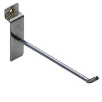 100 Ganchos Expositores 15 cm para Painel Canaletado Aço Zincado Lorben