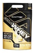 100% Gold Whey Refil Concentrado 900g - Adaptogen Science Sabor Baunilha