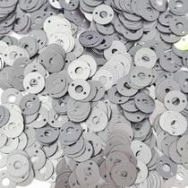 100 gramas Lantejoula 8mm Argolinha 2 furos Chumbo 22618 100 1005SA81
