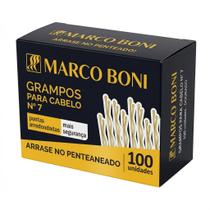 100 Grampos Para Cabelo Marco Boni N7 Profissional Dourado 100 Grampos Para Cabelo Marco Boni N7 Profissional Dourado
