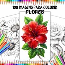 100 Imagens desenhos de flores para colorir adulto COL14 100 Imagens desenhos de flores para colorir adulto COL14