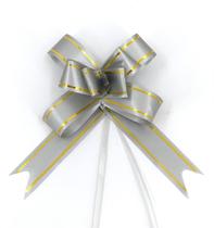 100 Laço Fácil Tamanho 12mm x 23cm Decorativo para Presentes, Cestas e Lembranças Várias Cores