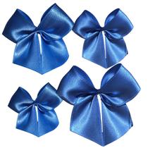 100 Laços/lacinhos de Cetim Nº 5 Artesanal Para Lembrancinhas - Azul Ceu