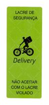 100 Lacre Etiqueta Para Delivery C/ Cortes De Segurança F:121 100 Lacre Etiqueta Para Delivery C/ Cortes De Segurança F:121
