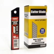 100 Lâminas De Estilete Largo 18mm Profissional Uso Geral Refil 100 Lâminas De Estilete Largo 18mm Profissional Uso Geral Refil