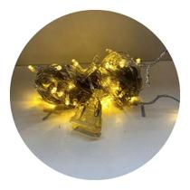 100 Lampadas De Led Em Cordão Extensivel 10 Metros Fio Crystal Branco Quente Cores:Branco Quente