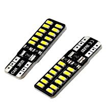 100 Lâmpadas LED T10 12V para Carro - 194 168 W5W 3014 SMD