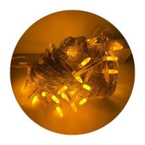 100 Lampadas Leitosas Luz de Led Cordão De 10 Metros 8 Funçoes De Pisca Natal Cor:Amarelo 100 Lampadas Leitosas Luz de Led Cordão De 10 Metros 8 Funçoes De Pisca Natal Cor:Amarelo