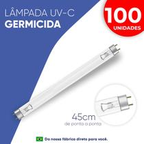 100 Lâmpadas UV-C Germicida