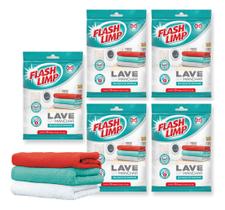 100 Lenço Antimancha Lave Roupa Colorida Sem Manchar Flash Limp