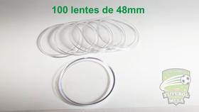 100 Lentes de 48mm de diâmetro para a prática de Futebol de Mesa/Botão