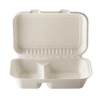 100 marmitas Biodegradáveis 950ml com divisória 100 marmitas Biodegradáveis 950ml com divisória