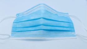 100 Máscara Descartável Infantil Tripla Camada Com Filtro Clipe Nasal Anvisa Azul