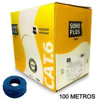 100 Metros De Cabo Rede Cat6 SohoPlus Furukawa 100% Cobre