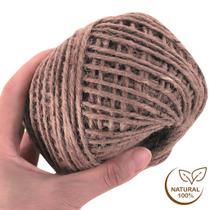 100 Metros de Fio de Juta Sisal Cordão Natural Artesanato 3mm