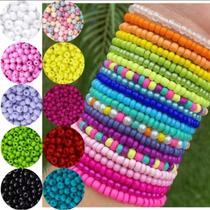 100 Miçangas Coloridas 3mm (Escolha COR ) para Pescaria, bijuterias, pulseiras infantil e artesanato
