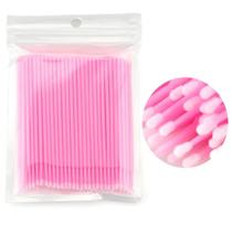 100 microbrush cotonete para remover cilios