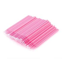100 Microbrush Rosa Cotonete Cílios Alongamento Fio a Fio 100 Microbrush Rosa Cotonete Cílios Alongamento Fio a Fio