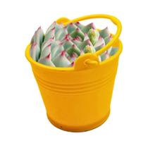 100 Mini Baldes 5,5cm Plástico Baldinho Fazendinha Decoração