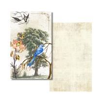 100 Mini Cartão Presente Lembrança Vintage Frente e Verso