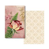 100 Mini Cartão Presente Lembrança Vintage Frente e Verso