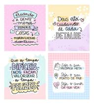 100 Mini Cartões Frases Sortidas Motivacionais