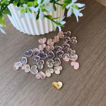 100 Mini corações Aplique Em Acrílico Para Decoração Para Quarto e artesanato