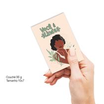 100 Mini folheto Motivacional, Mulher, Frases, variações