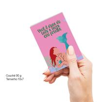 100 Mini folheto Motivacional, Mulher, Frases, variações