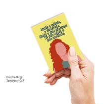 100 Mini folheto Motivacional, Mulher, Frases, variações